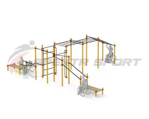 Купить Спортивный комплекс для инвалидов-колясочников WRK-D23_76mm в Надыме 